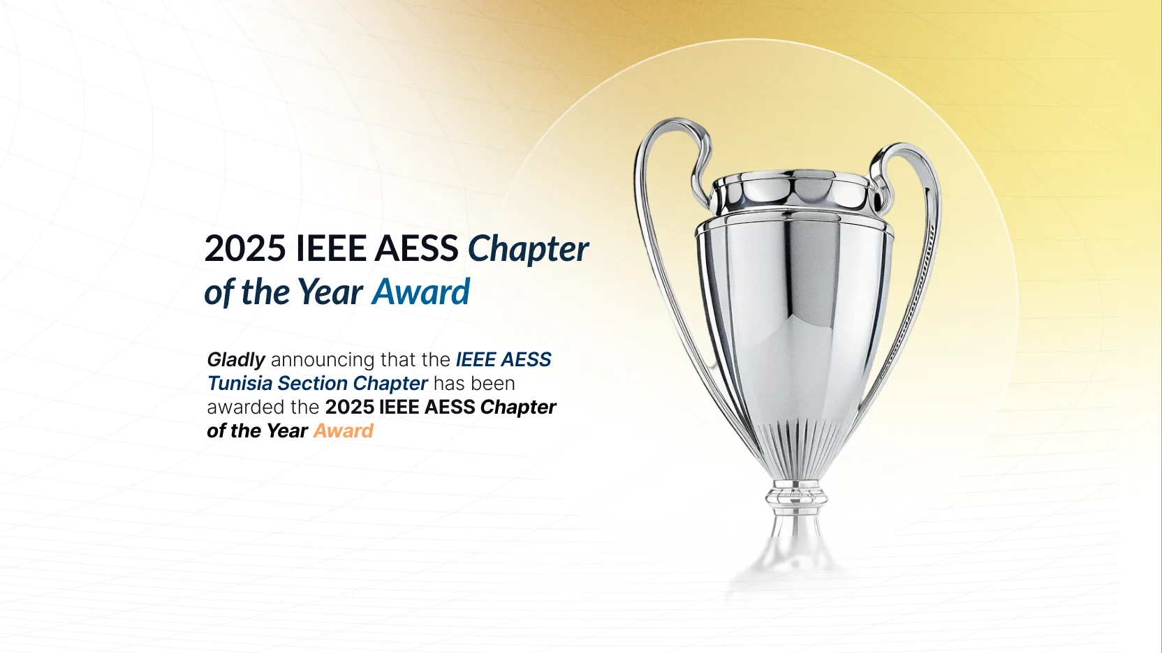 2025 IEEE AESS Chapter of the Year Award — IEEE AESS Tunisia Section Chapter